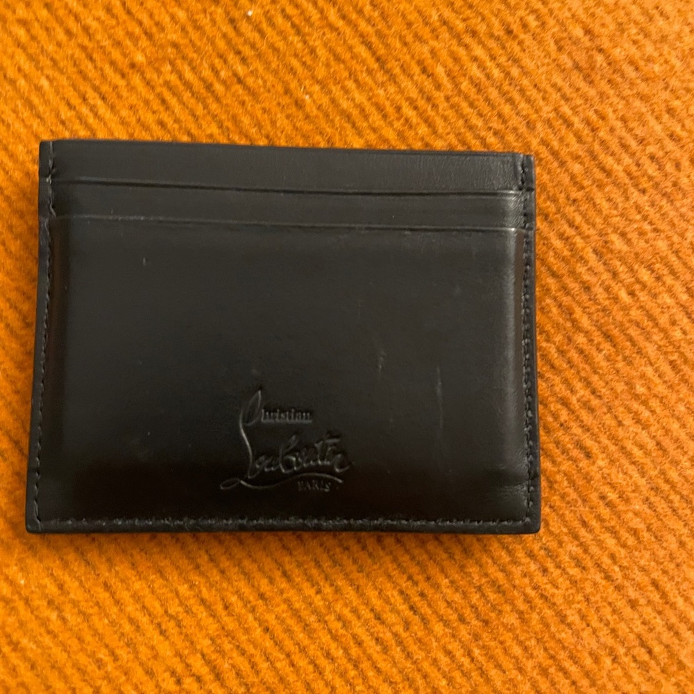 Christian Loubitan studded card case